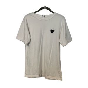 Comme Des Garcones PLAY T-Shirt size Large Women White/Black Heart